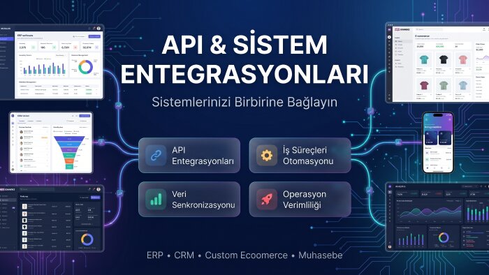 API ve sistem entegrasyonları yapabilirim