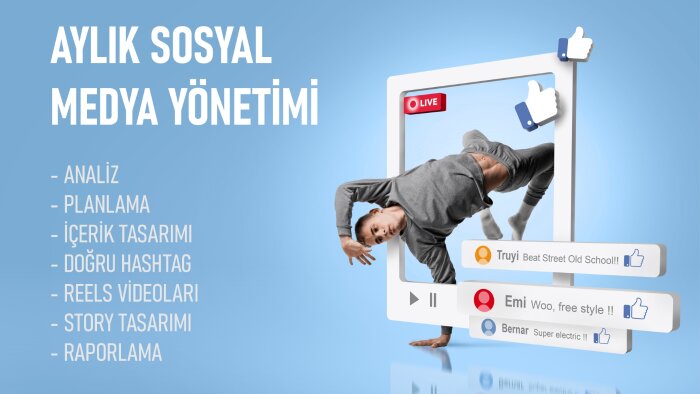 sosyal medya hesaplarınızı yönetebilirim