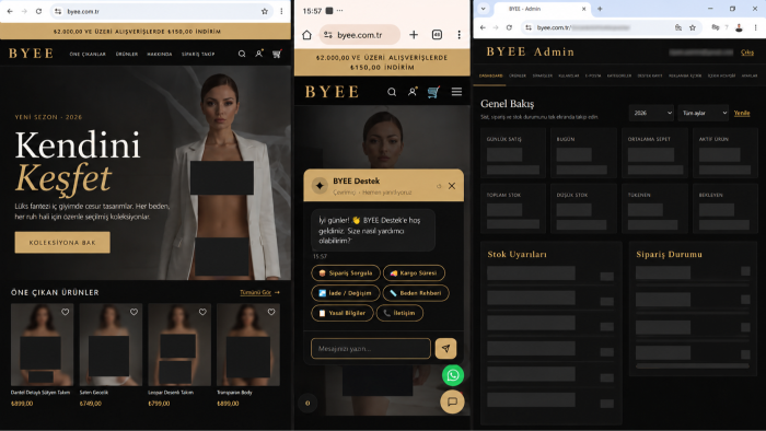 markanız için özelleştirilmiş e-ticaret sitesi hazırlarım