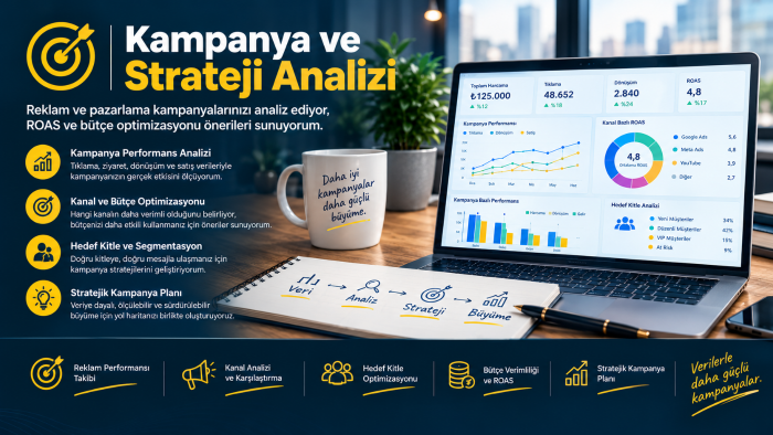 reklam ve kampanyaları analizle bütçe optimizasyonu yaparım