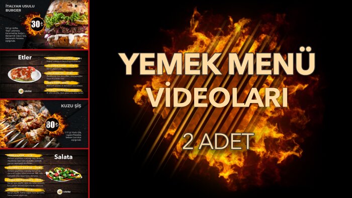 yemek menü videoları yaparım