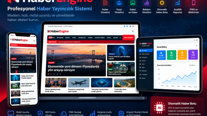 HaberEngine ile profesyonel haber sitesi kurarım