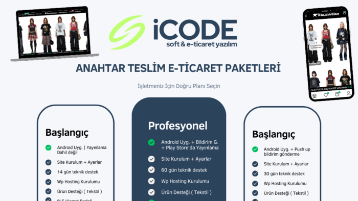 hosting dahil anahtar teslim e-ticaret sitesi yapıyorum