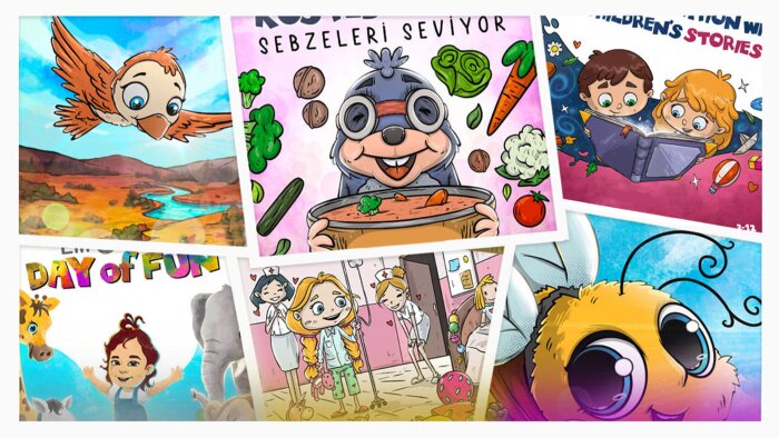 çocuk kitabı illüstrasyonları yapıyorum