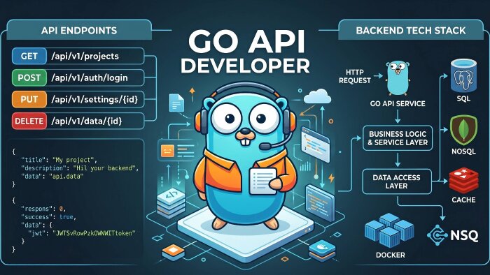Golang ile yüksek performanslı REST API geliştirebilirim
