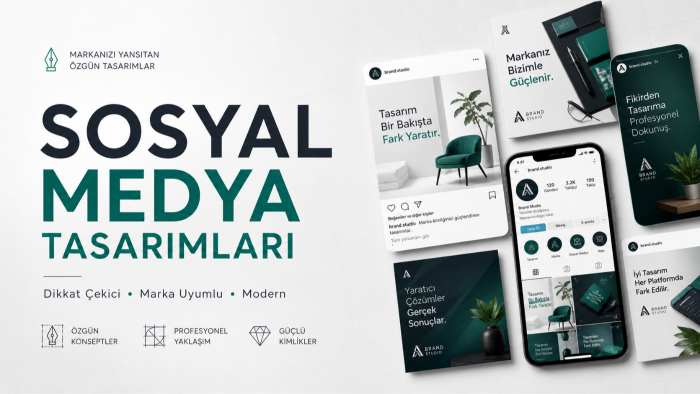 markanıza uygun sosyal medya içerikleri tasarlarım