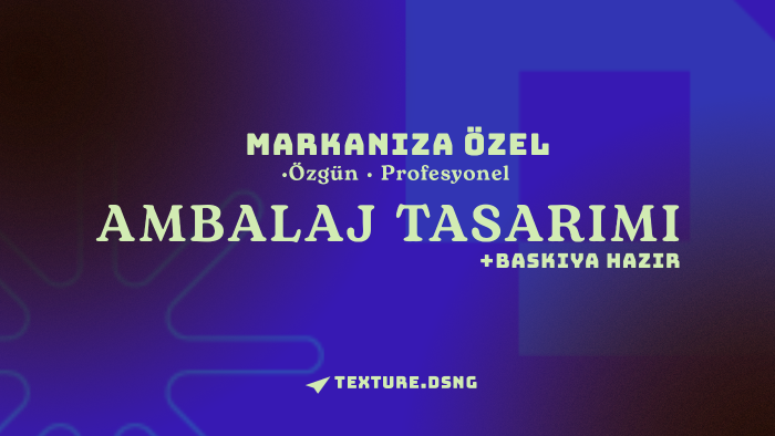 ürününüz için özgün ambalaj tasarlıyorum
