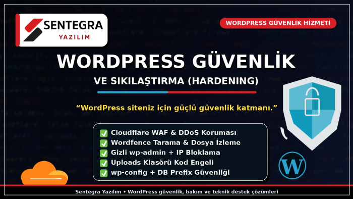 wordpress güvenlik ve optimizasyon hizmeti veriyorum
