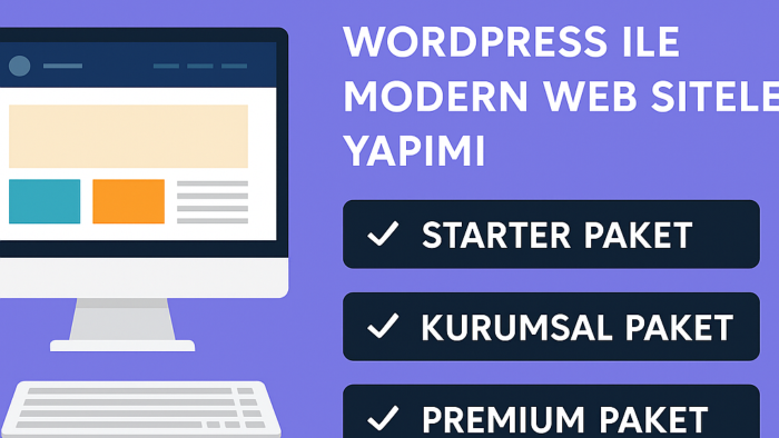 WordPress ile anahtar teslim modern web siteleri yaparım