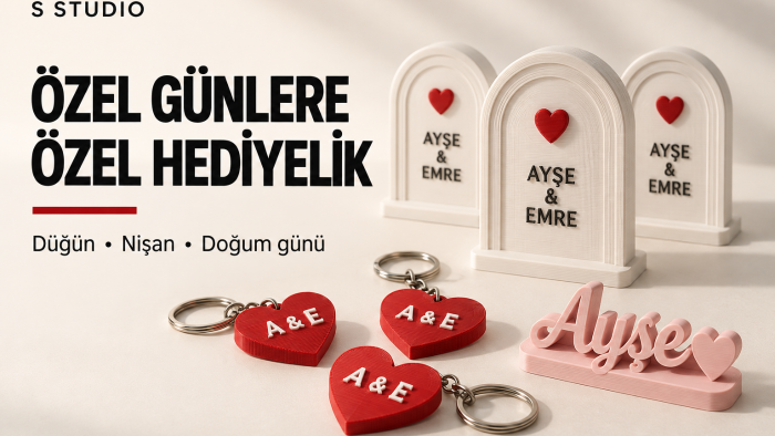 özel günleriniz için kişiye özel hediyelikler üretebilirim