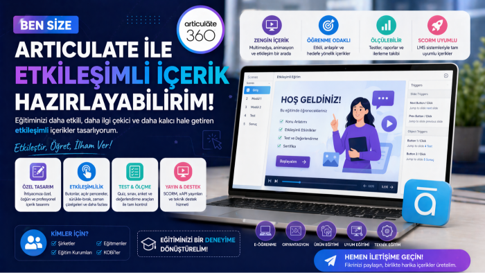 articulate storyline ile eğitim içerikleri geliştirebilirim