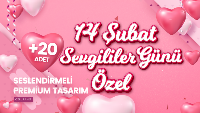 seslendirmeli 14 şubat sevgililer günü videosu hazırlarım