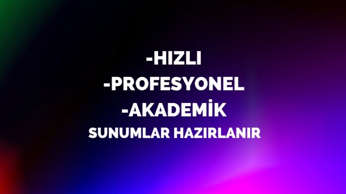powerpoint sunum hazırlarım