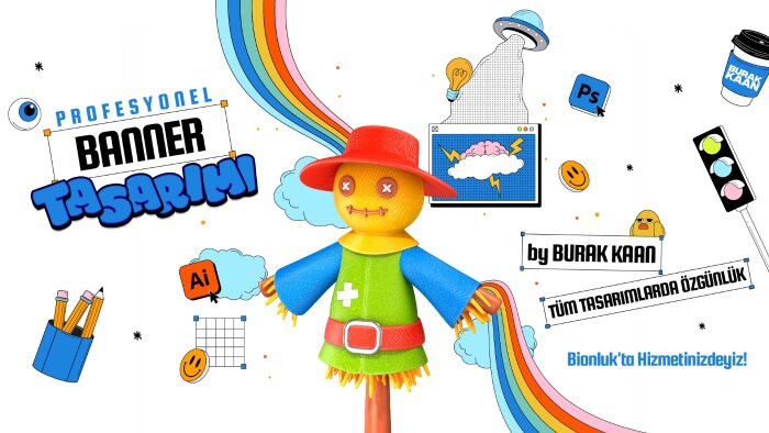 sizin için profesyonel banner tasarımları yapabilirim