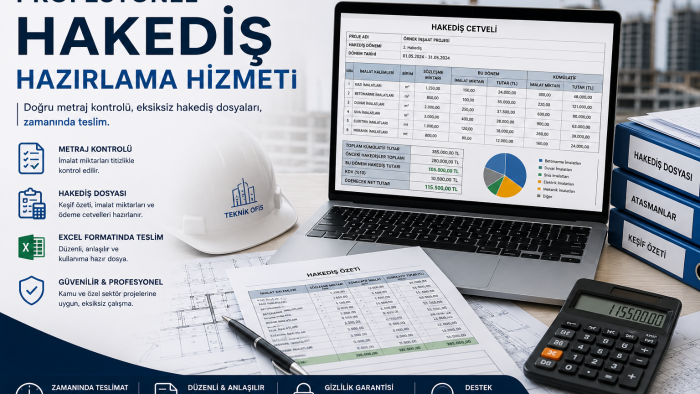 profesyonel hakediş dosyaları hazırlarım