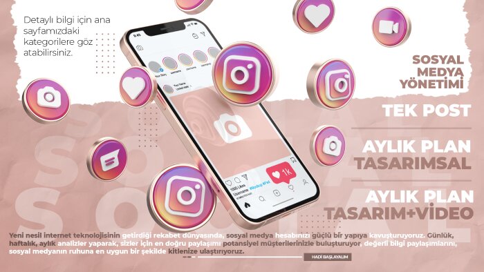 sosyal medya i̇çerik üretimi ve danışmanlık tasarımı yaparım