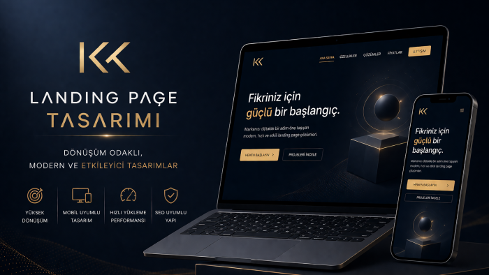 modern landing sayfanızı tasarlarım