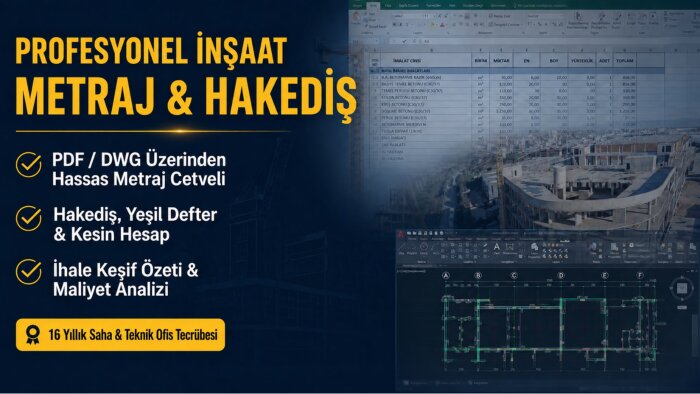 projelerinizin metraj keşif ve maliyet analizini çıkarırım