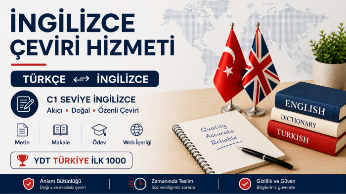 C1 İngilizcemle doğru ve akıcı çeviriler yapıyorum