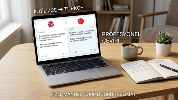 İngilizce metinlerinizi profesyonelce Türkçe'ye çeviririm