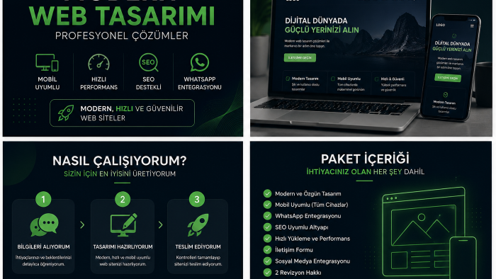 modern ve mobil uyumlu kurumsal web siteleri geliştiriyorum