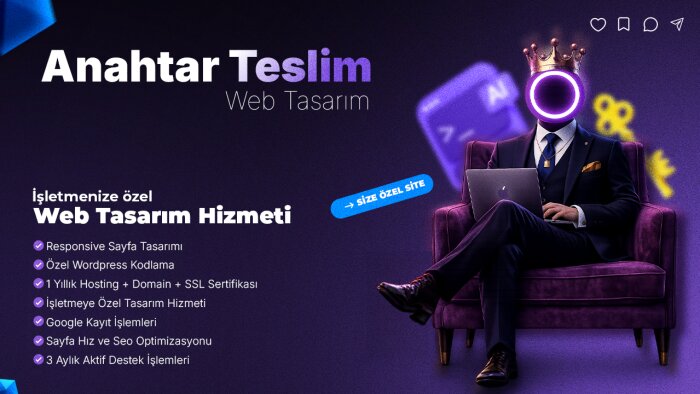 profesyonel ve kurumsal web sayfanızı oluşturabilirim