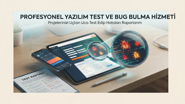 yazılım projelerinizi detaylıca test edip raporlarım