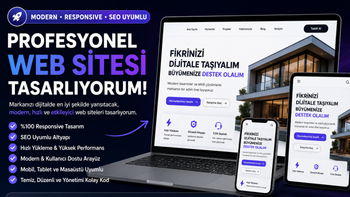 markanızı öne çıkaran profesyonel web siteleri tasarlıyorum