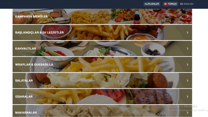 modern ve profesyonel bir qr menü tasarlayabilirim