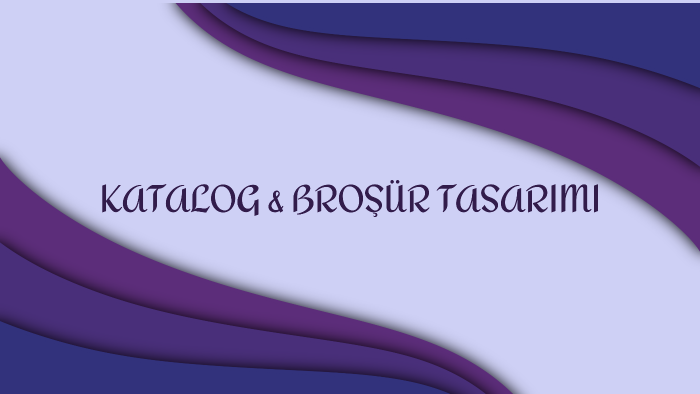 sizin için katalog ve broşür tasarlayabilirim