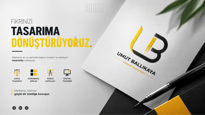 markanıza özgün ve profesyonel logo tasarlarım