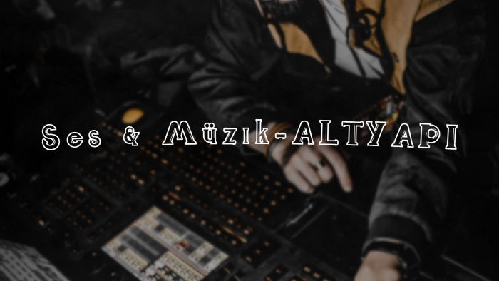 sahne için profesyonel altyapısını hazırlarım