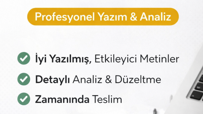 etkileyici metin yazımı & düzenleme yapıyorum