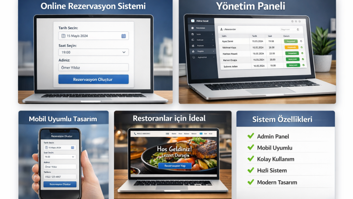 online rezervasyon sistemi yaparım