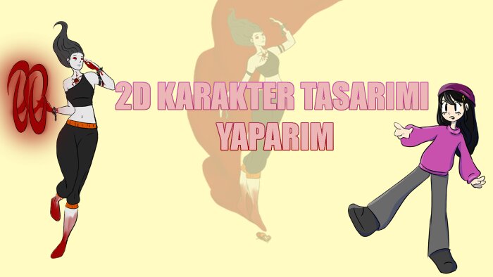 2D karakter tasarımı yaparım