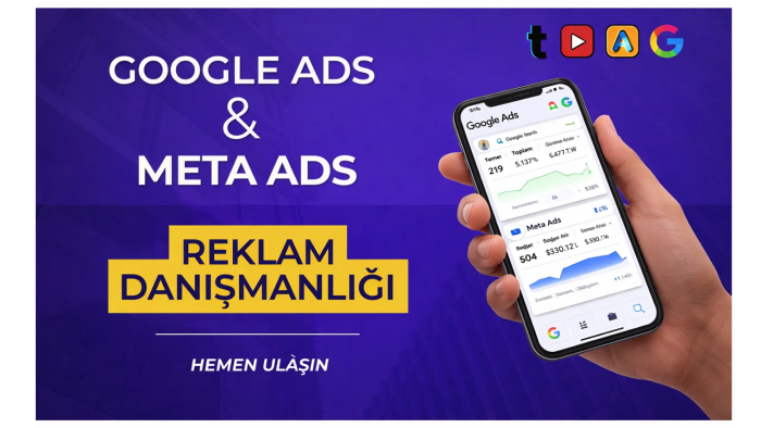 Google Ads ve Meta Ads reklamlarını yönetirim