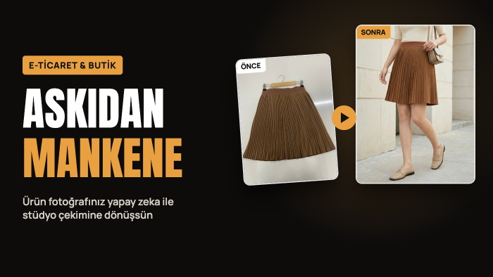 ürün fotoğraflarınızı mankenli stüdyo çekimine dönüştürürüm