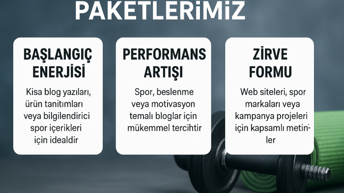 spor ve fitness üzerine özgün, SEO uyumlu içerikler yazarım