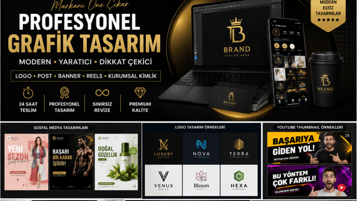 profesyonel logo ve kurumsal kimlik tasarlarım