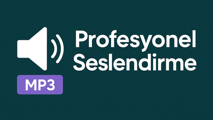 profesyonel yapay zeka seslendirme hizmeti sunuyorum