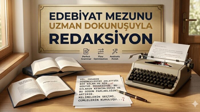 edebiyat mezunu olarak profesyonel redaksiyon yaparım