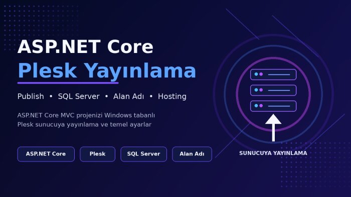 Asp net core projenizi Plesk sunucusuna yayınlarım