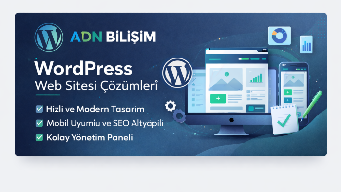 WordPress ile modern web sitesi yaparım