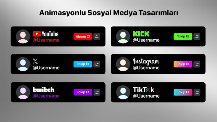 sosyal medya hesaplarınızın animasyonunu hazırlarım