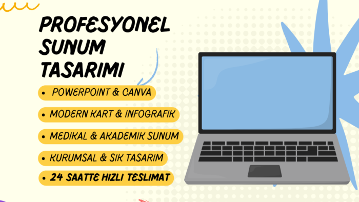 sunumlarınızı modern, profesyonel slaytlara dönüştürebilirim