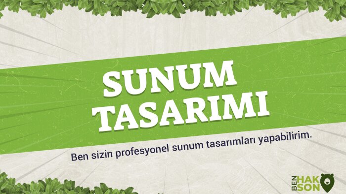 kurumsal ve bireysel etkileyici sunumlar hazırlarım