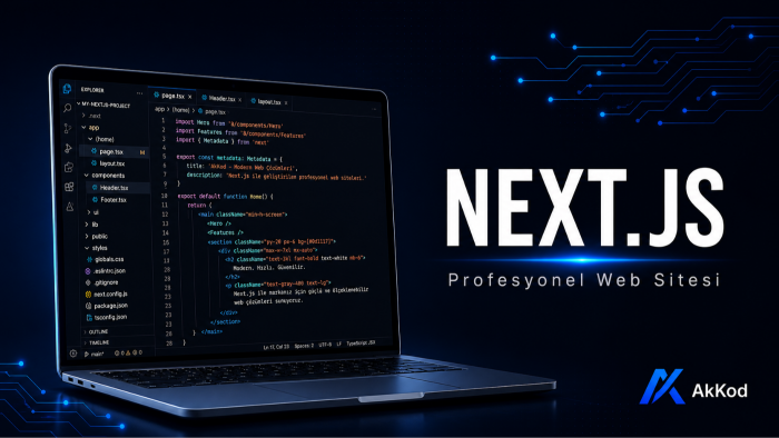 sana Next.js ile profesyonel web sitesi yaparım