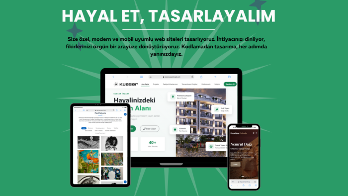 işletmenize özel profesyonel web siteleri tasarlarım