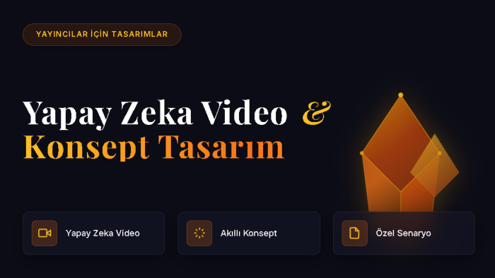 yapay zeka destekli özel tasarım video içerikleri hazırlarım