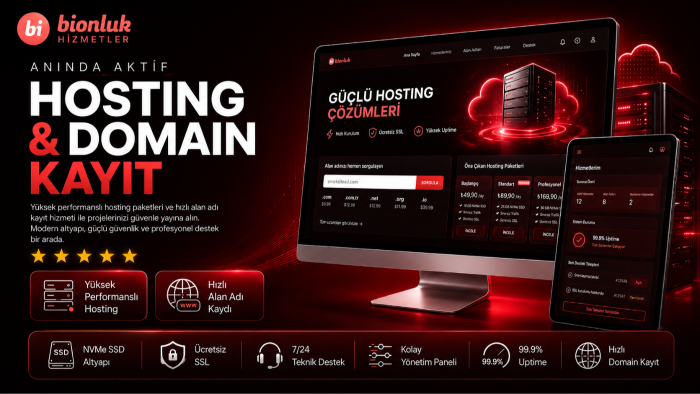 domain ve hosting hizmetleri verebilirim
